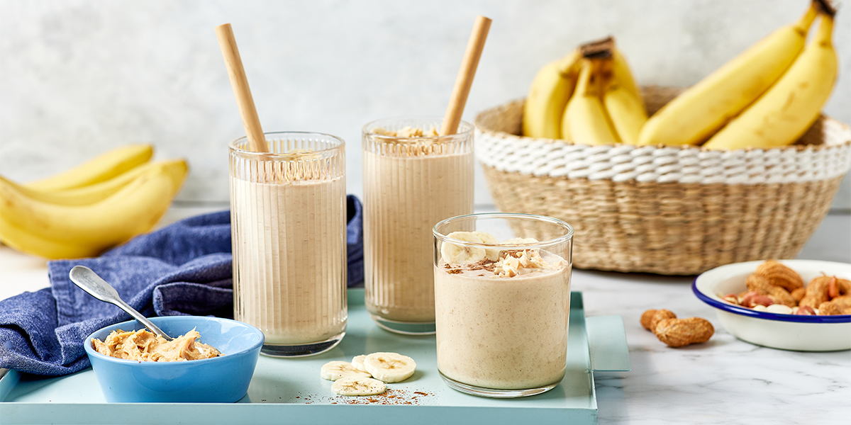 Banana and Peanut Butter Smoothie KitchenAid Bing Lee